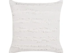 Online Beliani Set di 2 cuscini MAKNEH Cotone 45 x 45 cm Tinta unita Bianco