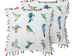 Discount Beliani Set di 2 cuscini MALLOW 45 x 45 cm Multicolore Blu Verde Multicolore