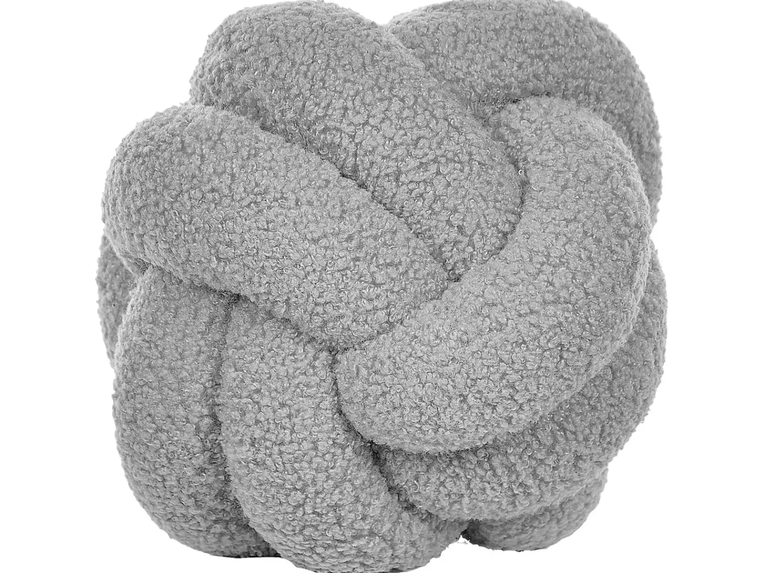 Clearance Beliani Set di 2 cuscini MALNI Bouclé 19 x 19 cm Tinta unita Grigio