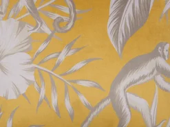 Discount Beliani Set di 2 cuscini MANJU Velluto 45 x 45 cm Giallo Trama animale Bianco Giallo Grigio