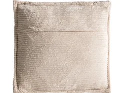 New Beliani Set di 2 cuscini MARANTA Velluto a coste 30 x 30 cm 45 x 45 cm chiaro Tinta unita Beige