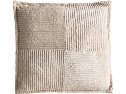 New Beliani Set di 2 cuscini MARANTA Velluto a coste 30 x 30 cm 45 x 45 cm chiaro Tinta unita Beige