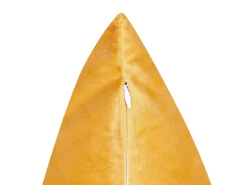 Online Beliani Set di 2 cuscini MARULA Velluto 45 x 45 cm Senape Trama animale Giallo Oro