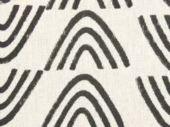 Clearance Beliani Set di 2 cuscini MAYS Cotone 45 x 45 cm Bianco Trama geometrica Bianco Nero