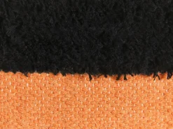 Hot Beliani Set di 2 cuscini MIHALGAZI Cotone 45 x 45 cm Multicolore A strisce Arancione Beige Multicolore Nero