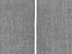 Beliani Set di 2 cuscini MILAS Lino 50 x 50 cm Grigio A strisce Bianco Grigio