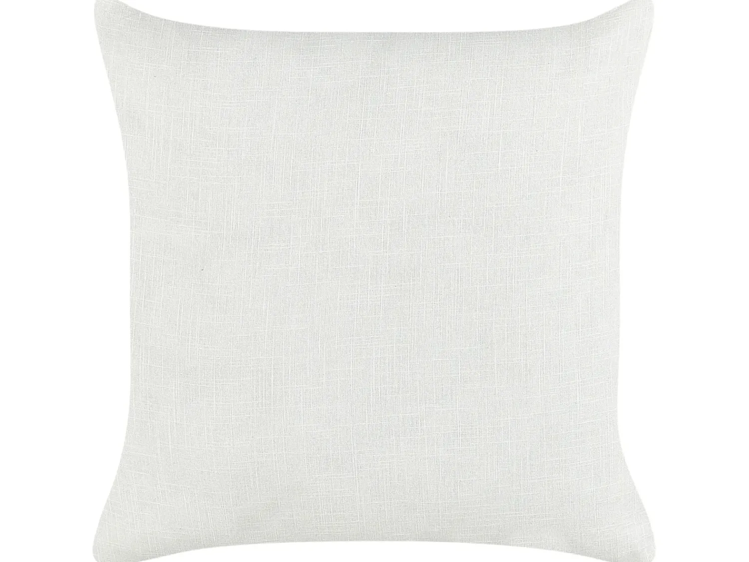 Discount Beliani Set di 2 cuscini MILAS Lino 50 x 50 cm Nero/Bianco A strisce Bianco Nero