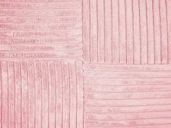 Discount Beliani Set di 2 cuscini MILLET Velluto a coste Trama geometrica Rosa