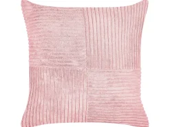 Discount Beliani Set di 2 cuscini MILLET Velluto a coste Trama geometrica Rosa