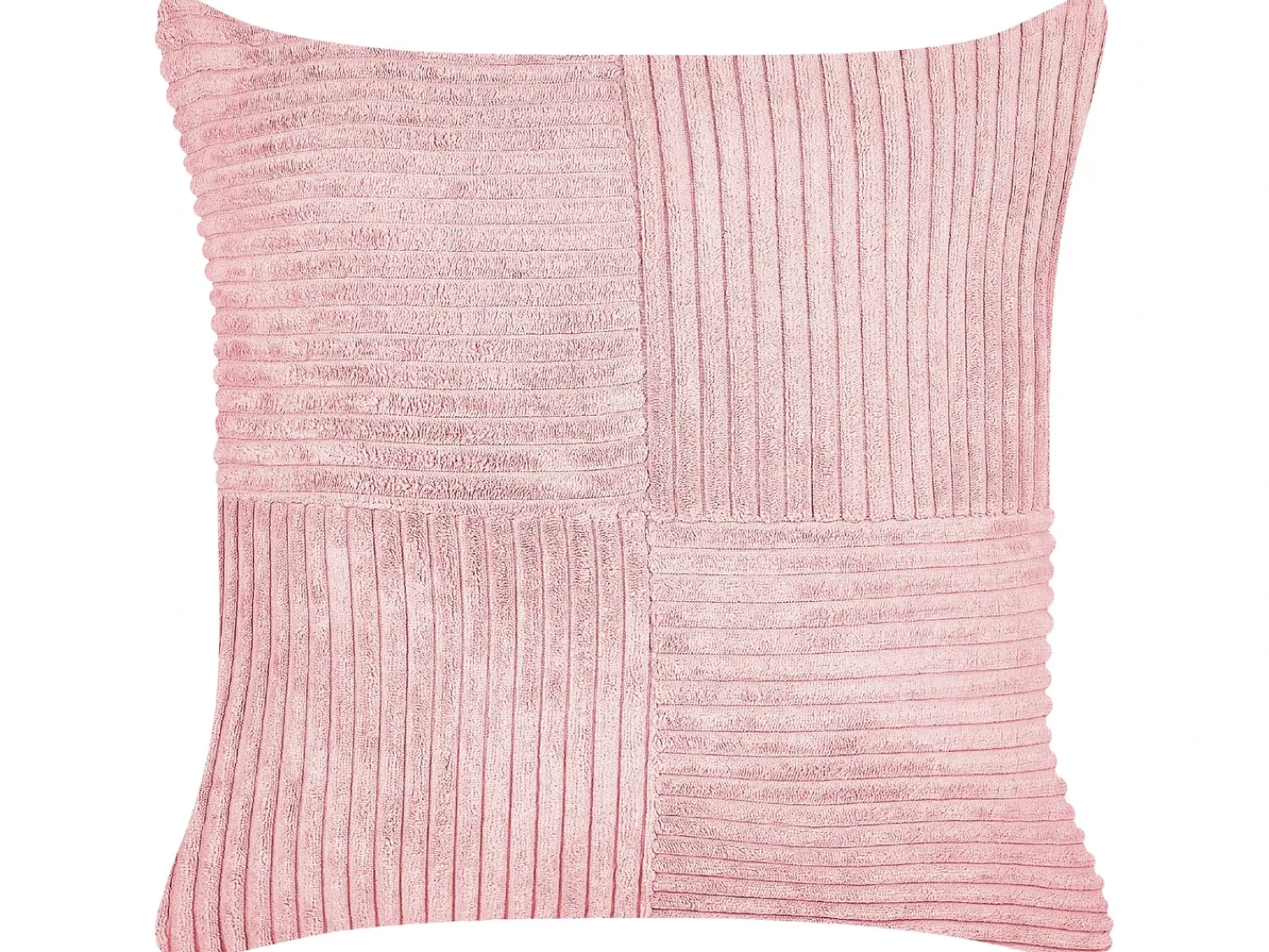 Discount Beliani Set di 2 cuscini MILLET Velluto a coste Trama geometrica Rosa