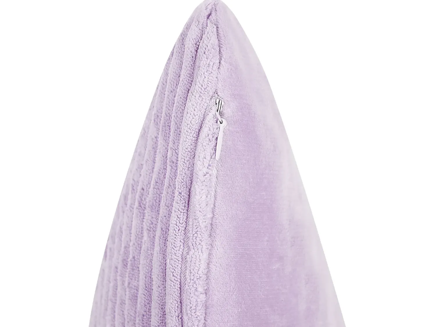 New Beliani Set di 2 cuscini MILLET Velluto a coste 43 x 43 cm Trama geometrica Viola