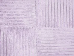 New Beliani Set di 2 cuscini MILLET Velluto a coste 43 x 43 cm Trama geometrica Viola