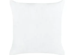Beliani Set di 2 cuscini MINDALA Lino 50 x 50 cm Bianco sporco Scritta Bianco Nero