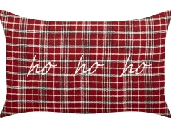 Best Beliani Set di 2 cuscini MOCHI 30 x 50 cm Rosso Modello natalizio Bianco Rosso Nero