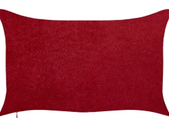 Best Beliani Set di 2 cuscini MOCHI 30 x 50 cm Rosso Modello natalizio Bianco Rosso Nero