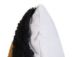Beliani Set di 2 cuscini MONARDA 45 x 45 cm Multicolore Trama astratta Beige Bianco Nero Multicolore