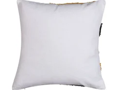 Beliani Set di 2 cuscini MONARDA 45 x 45 cm Multicolore Trama astratta Beige Bianco Nero Multicolore