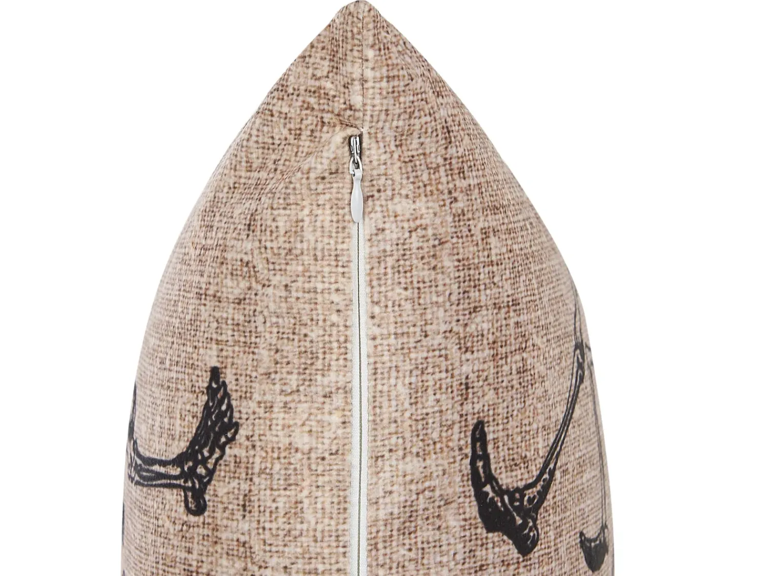 Best Beliani Set di 2 cuscini MORTESTI Velluto 45 x 45 cm Beige chiaro Trama astratta Beige Nero