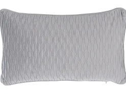 Online Beliani Set di 2 cuscini MOTARI Velluto 30 x 50 cm Trama geometrica Grigio