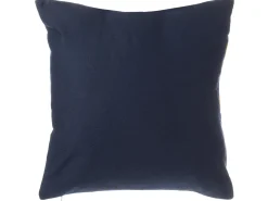 Clearance Beliani Set di 2 cuscini MUSCARI Cotone 45 x 45 cm Giallo Blu Trama Ikat Bianco Blu Giallo Multicolore
