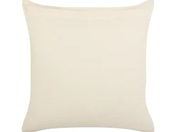 New Beliani Set di 2 cuscini MYRICA Cotone 45 x 45 cm Bianco Trama geometrica Bianco Nero