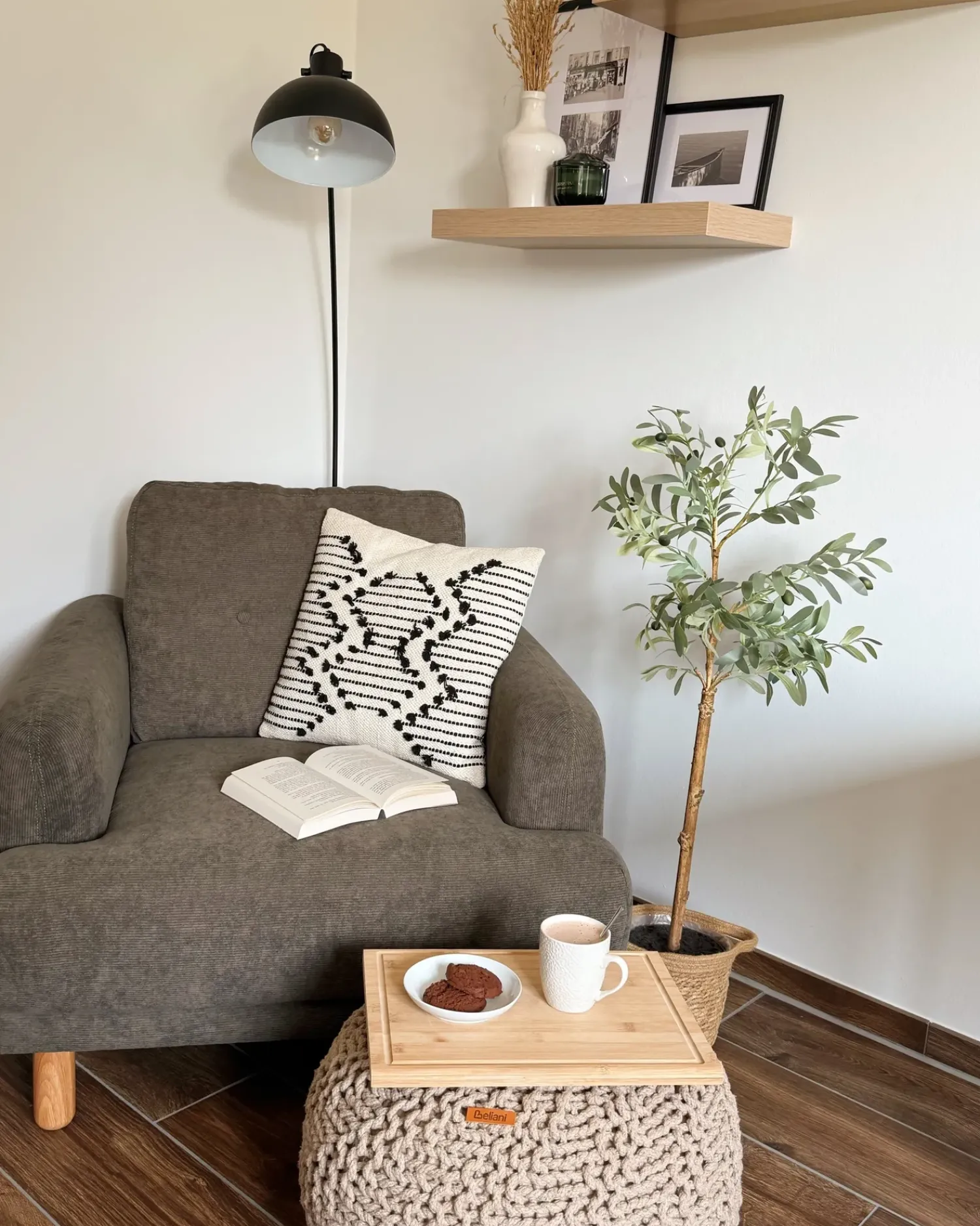Online Beliani Set di 2 cuscini MYRTUS Cotone 45 x 45 cm Beige Trama geometrica Beige Nero