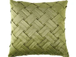 Best Beliani Set di 2 cuscini NARCISSUS Velluto 43 x 43 cm Trama geometrica Verde