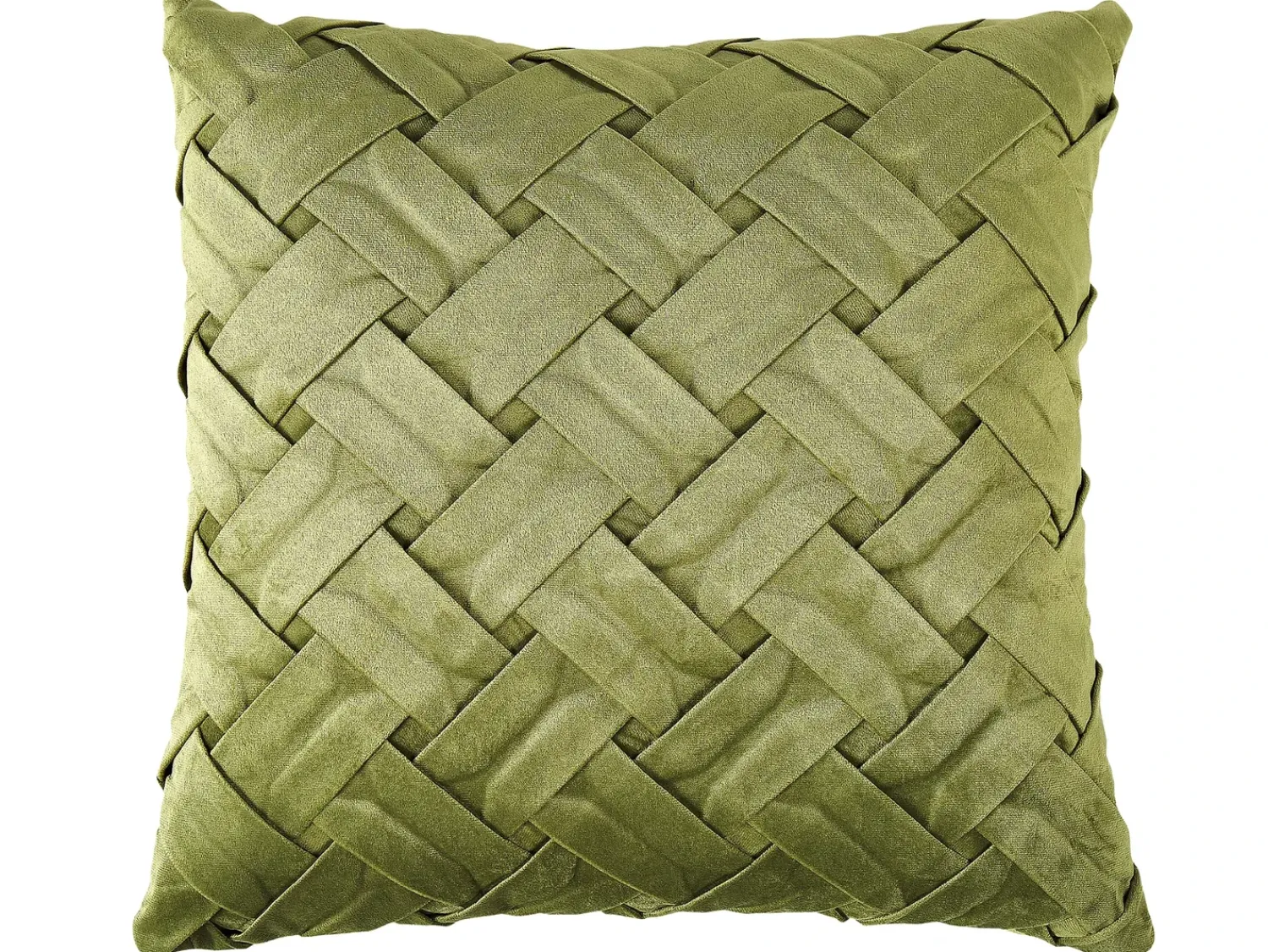 Best Beliani Set di 2 cuscini NARCISSUS Velluto 43 x 43 cm Trama geometrica Verde