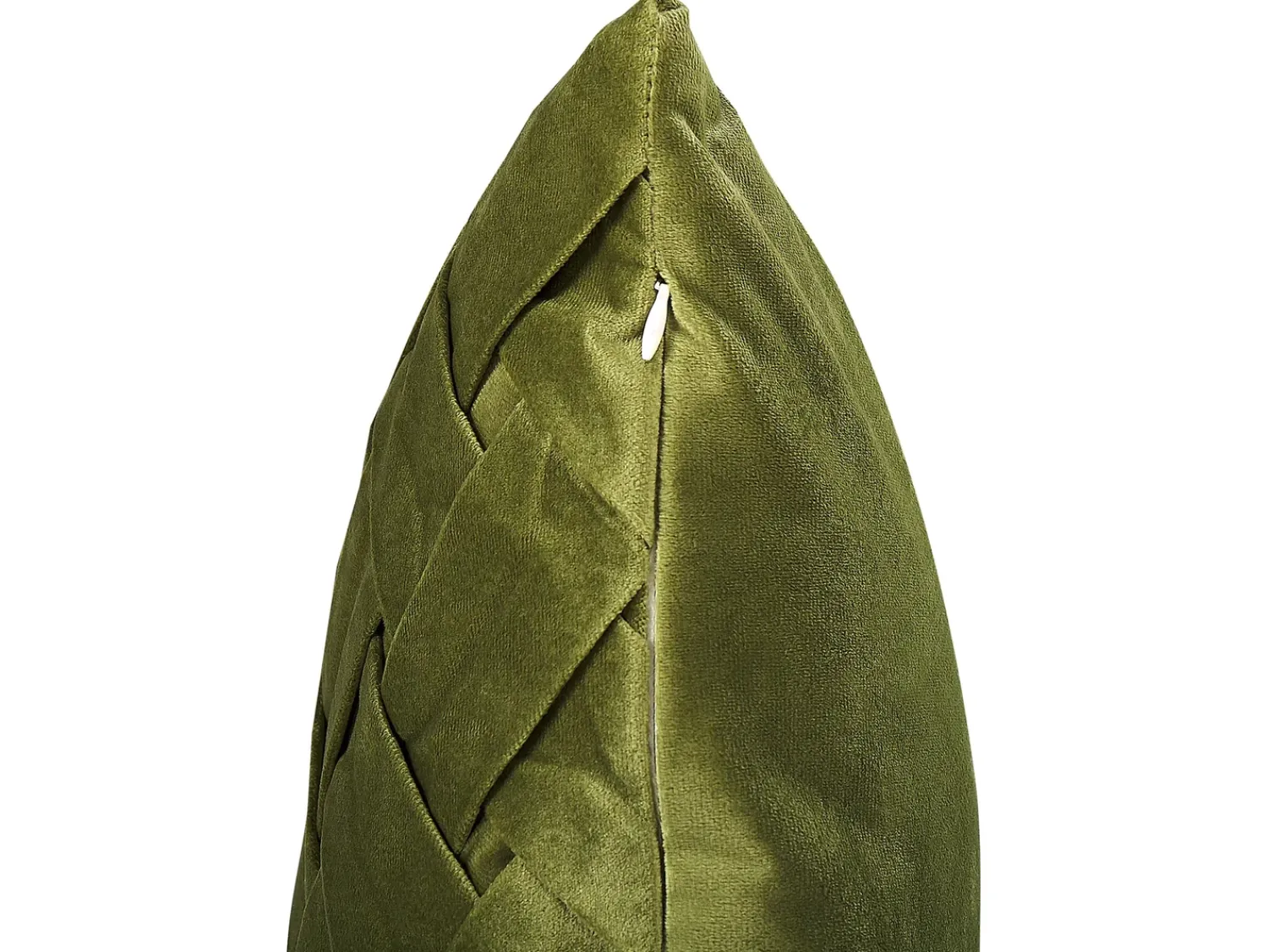 Best Beliani Set di 2 cuscini NARCISSUS Velluto 43 x 43 cm Trama geometrica Verde