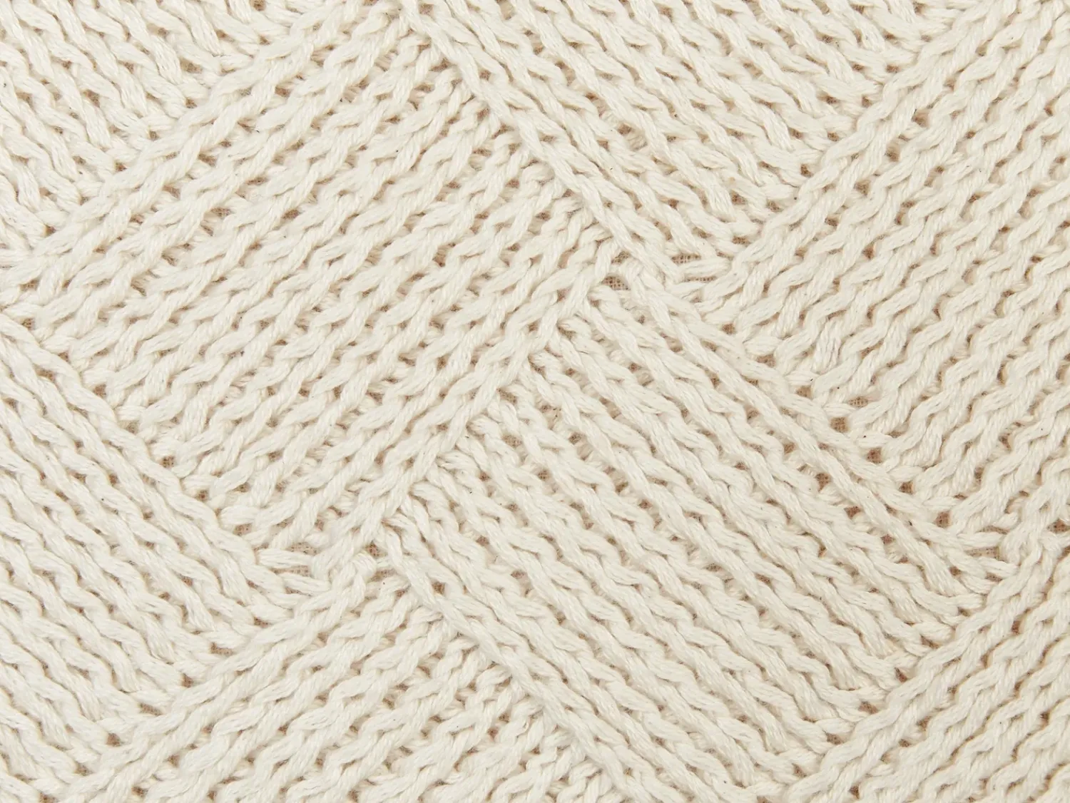 Beliani Set di 2 cuscini OBERONIA Cotone 45 x 45 cm Beige Tinta unita Beige Marrone