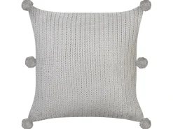 Best Beliani Set di 2 cuscini OCOTEA Cotone 45 x 45 cm Tinta unita Grigio