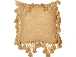 Hot Beliani Set di 2 cuscini OLEARIA Cotone 45 x 45 cm sabbia Tinta unita Beige