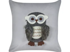 New Beliani Set di 2 cuscini OPHRYS Velluto 45 x 45 cm Grigio Bianco Grigio Marrone