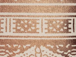Hot Beliani Set di 2 cuscini OUJDA Cotone 50 x 50 cm Trama geometrica Rame