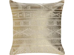 Outlet Beliani Set di 2 cuscini OUJDA Cotone 50 x 50 cm Trama geometrica Oro