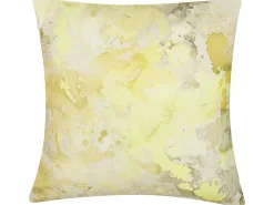 Clearance Beliani Set di 2 cuscini PACHIRA Cotone 45 x 45 cm Giallo Trama astratta Bianco Giallo Grigio