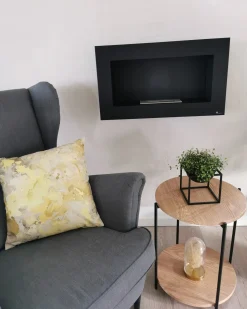 Clearance Beliani Set di 2 cuscini PACHIRA Cotone 45 x 45 cm Giallo Trama astratta Bianco Giallo Grigio