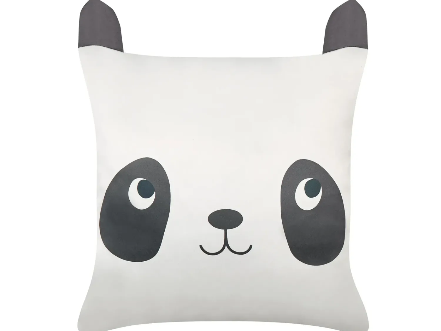 Outlet Beliani Set di 2 cuscini PANDAPAW Cotone 45 x 45 cm Bianco Bianco Nero