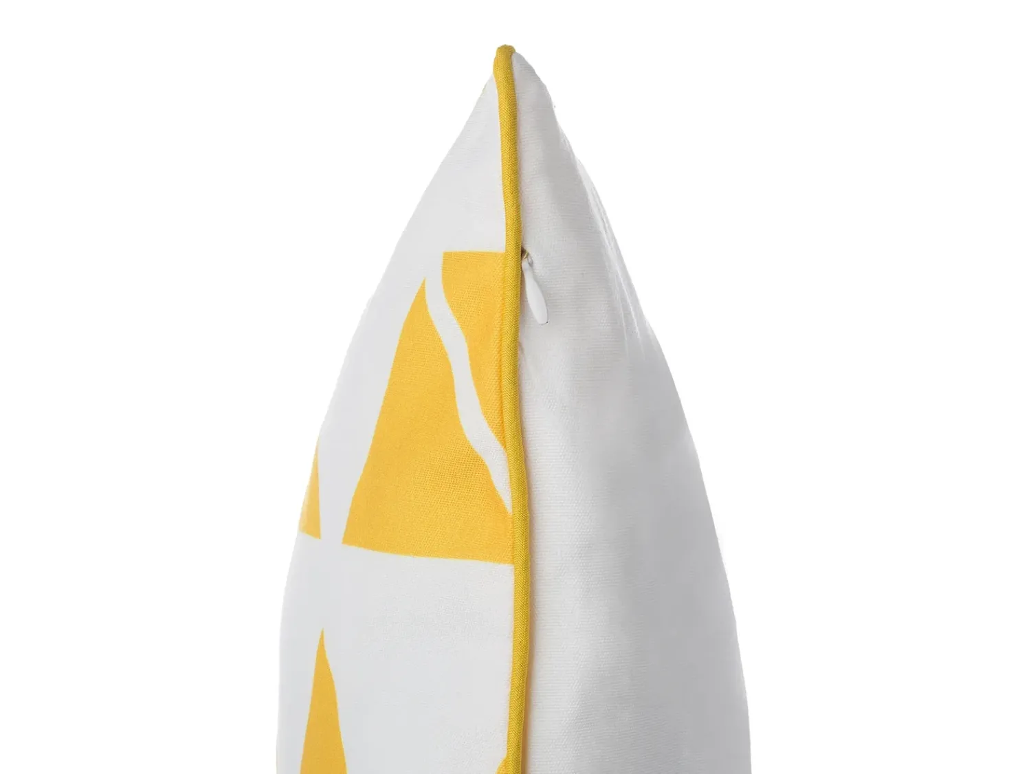Sale Beliani Set di 2 cuscini PANSY 45 x 45 cm Giallo Trama geometrica Bianco Giallo