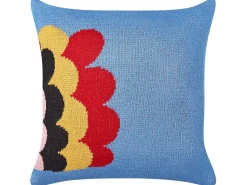 Discount Beliani Set di 2 cuscini PASHOT Cotone 45 x 45 cm Blu Beige Giallo Blu Rosso