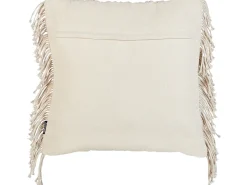 Beliani Set di 2 cuscini PATTAN Cotone 45 x 45 cm Trama geometrica Beige