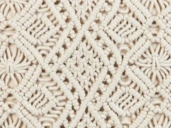 Beliani Set di 2 cuscini PATTAN Cotone 45 x 45 cm Trama geometrica Beige