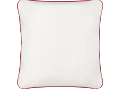 Discount Beliani Set di 2 cuscini PERIWINKLE Cotone 45 x 45 cm Bianco Trama a cuore Bianco Nero Rosa Rosso