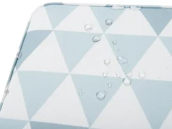 New Beliani Set di 2 cuscini per sedie FIJI 29 x 38 cm Blu Bianco Blu