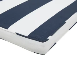 New Beliani Set di 8 cuscini per sedie SASSARI 46 x 46 cm Blu marino Bianco Blu