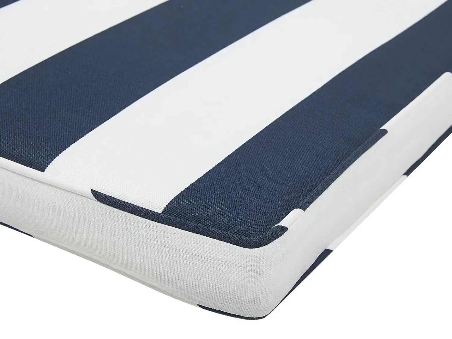 New Beliani Set di 8 cuscini per sedie SASSARI 46 x 46 cm Blu marino Bianco Blu