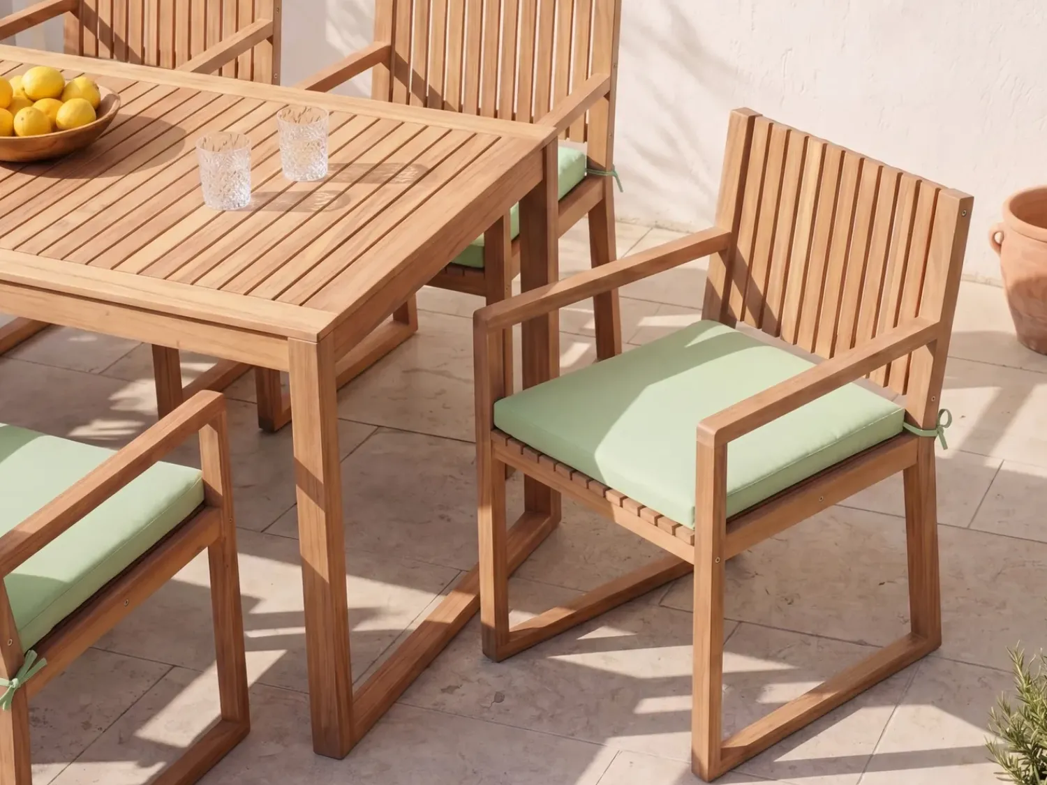 Discount Beliani SASSARI PREMIUM 46 x 46 cm chiaro Verde