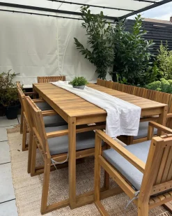 Beliani Set di 8 cuscini per sedie SASSARI PREMIUM 46 x 46 cm melange Grigio