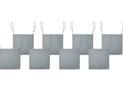 Beliani Set di 8 cuscini per sedie SASSARI PREMIUM 46 x 46 cm melange Grigio