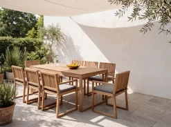 Beliani Set di 8 cuscini per sedie SASSARI PREMIUM 46 x 46 cm melange Grigio